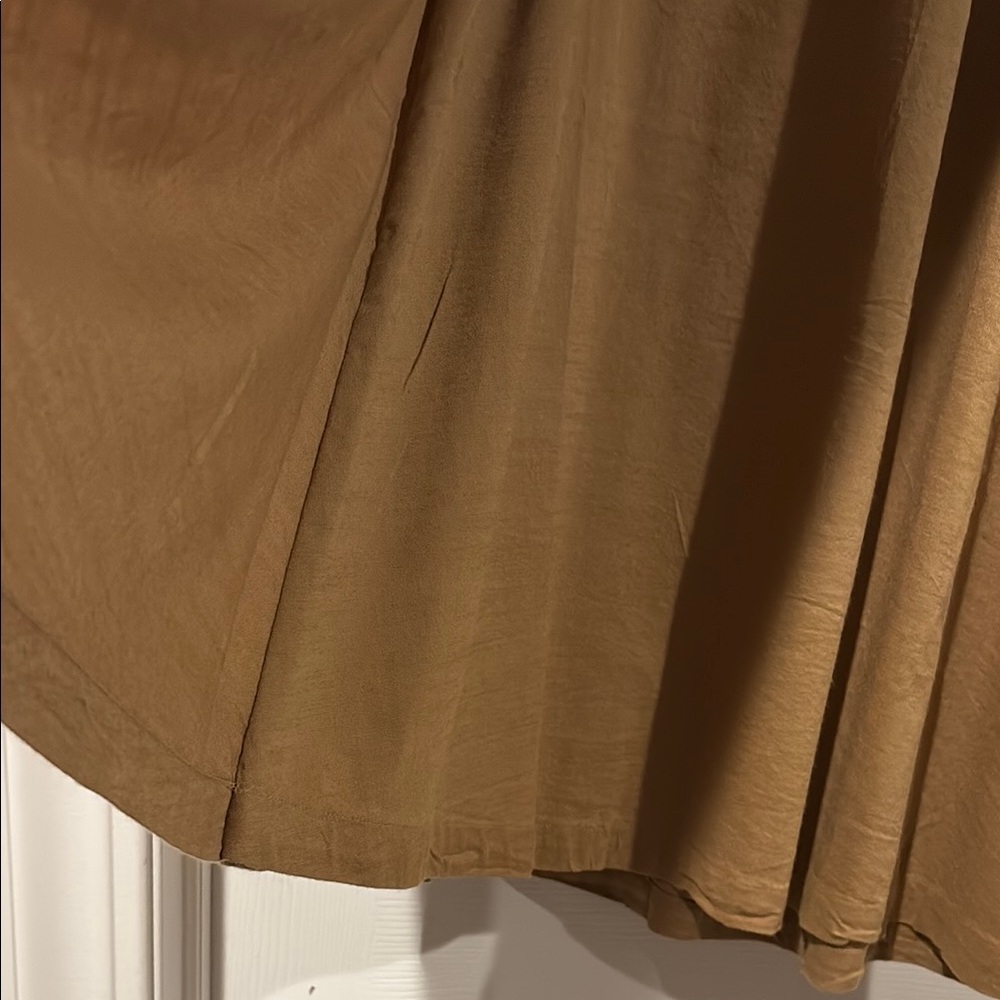 croft & barrow Brown A-Line Skirt with Side Tie - Picture 5 of 8